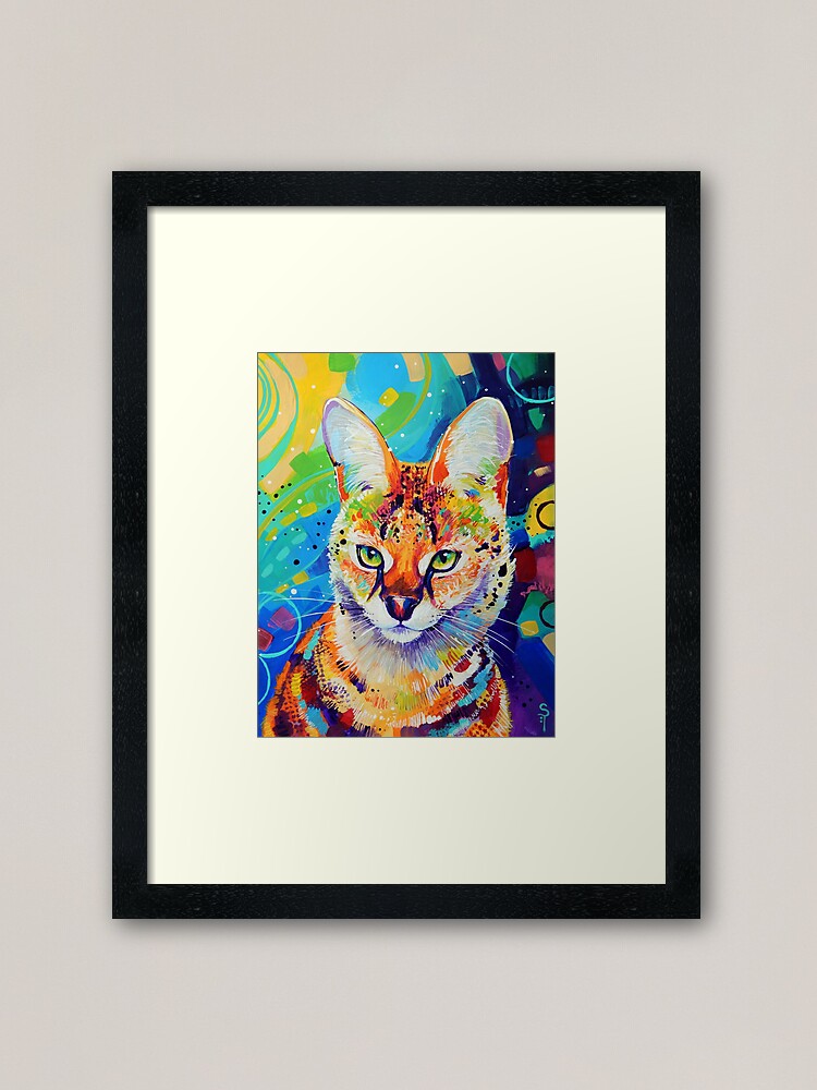Alternate view of Serval Framed Art Print