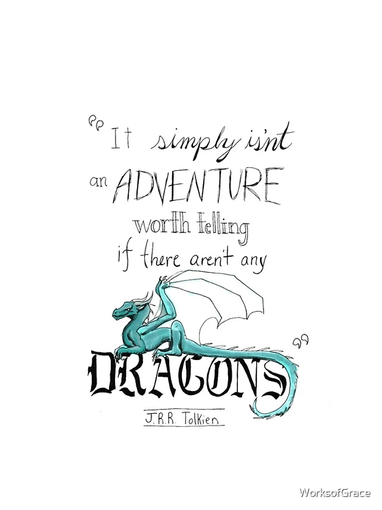 Thumbnail 4 of 4, Samsung Galaxy Phone Case, J.R.R. Tolkien Dragon quote designed and sold by WhiteThorneGoods.