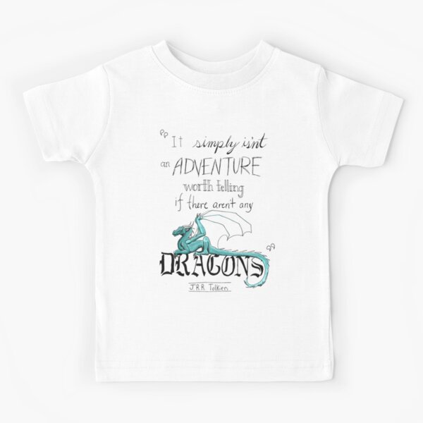 Item preview, J.R.R. Tolkien Dragon quote designed and sold by WhiteThorneGoods.