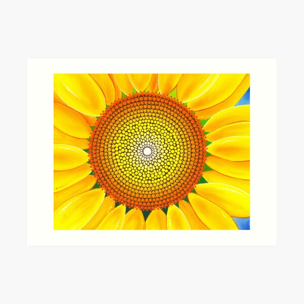 Beautiful sunflower of summer Art Print
