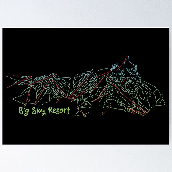 Big Sky Resort Trail Map Poster For Sale By ChasingGnarnia Redbubble big-sky-resort-trail-map-poster-for-sale-by-chasinggnarnia-redbubble