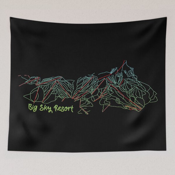 Item preview, Big Sky Resort Trail Map designed and sold by ChasingGnarnia.
