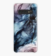 Blush and Darkness Abstract Alcohol Ink Painting Case/Skin for Samsung Galaxy