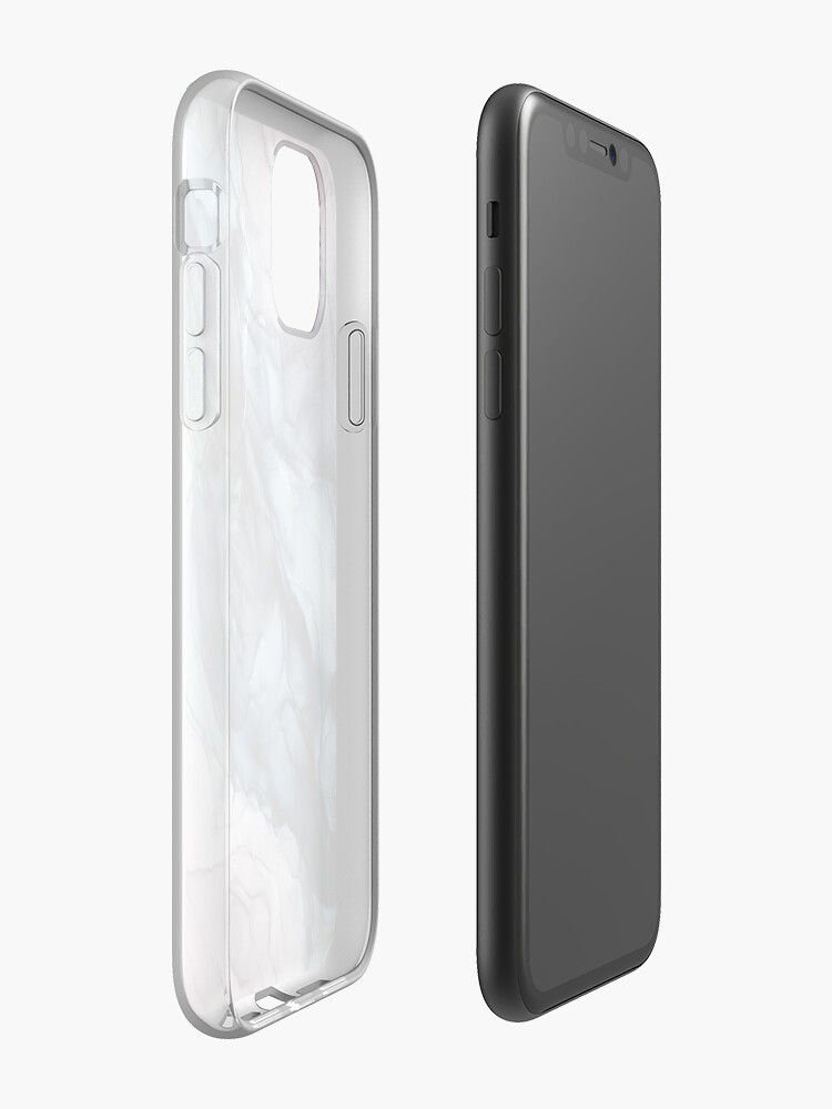 Alternate view of Blush and Darkness Abstract Alcohol Ink Painting iPhone Case & Cover