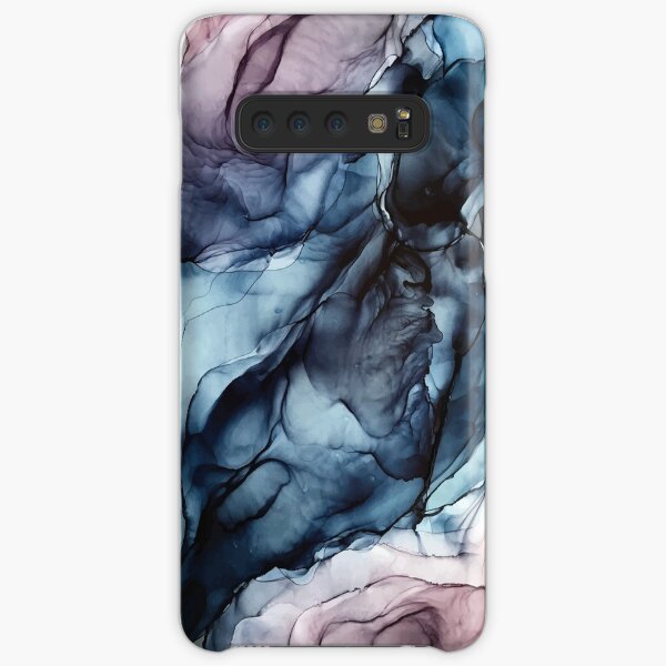 Blush and Darkness Abstract Alcohol Ink Painting Samsung Galaxy Snap Case