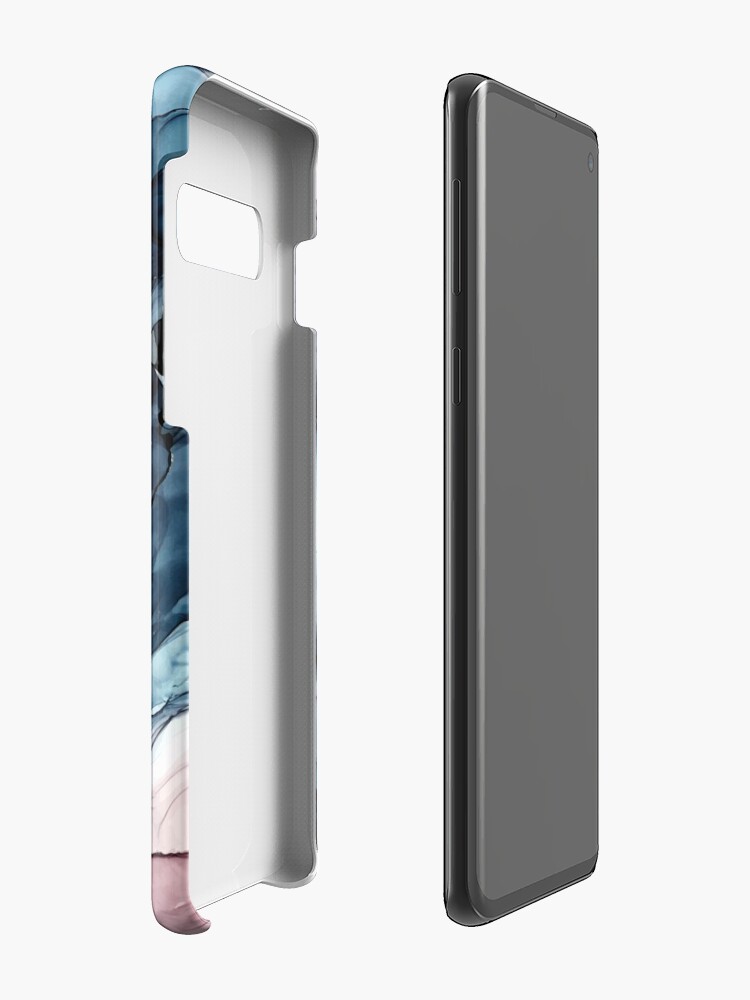 Alternate view of Blush and Darkness Abstract Alcohol Ink Painting Case & Skin for Samsung Galaxy