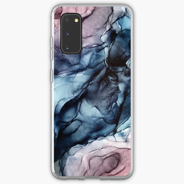 Item preview, Blush and Darkness Abstract Alcohol Ink Painting designed and sold by Elizabeth  Karlson.