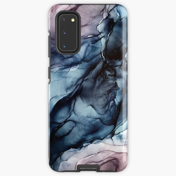 Blush and Darkness Abstract Alcohol Ink Painting Samsung Galaxy Tough Case
