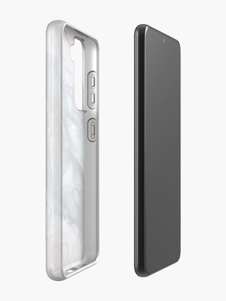Alternate view of Blush and Darkness Abstract Alcohol Ink Painting Case & Skin for Samsung Galaxy