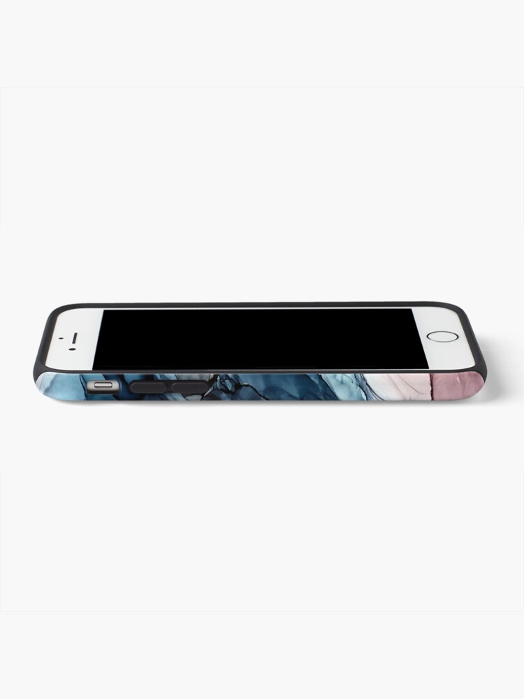Alternate view of Blush and Darkness Abstract Alcohol Ink Painting iPhone Case & Cover
