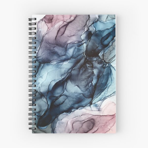 Item preview, Blush and Darkness Abstract Alcohol Ink Painting designed and sold by Elizabeth  Karlson.