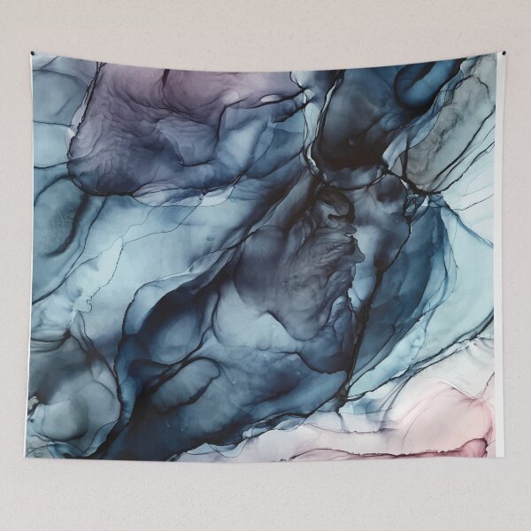 Item preview, Blush and Darkness Abstract Alcohol Ink Painting designed and sold by Elizabeth Karlson.