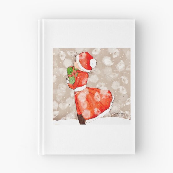 Item preview, White Christmas Girl with Present designed and sold by Katrina Avery Studio.