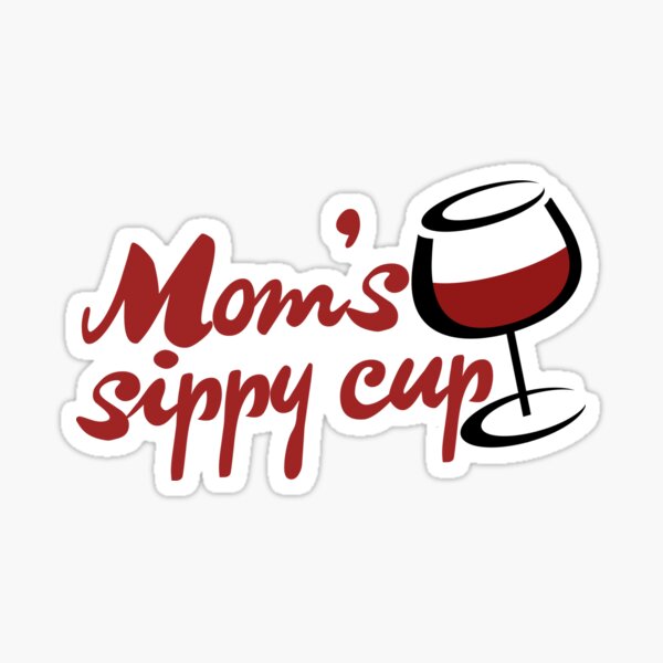 Adult Sippy Cup Coffee Cup Sticker for Sale by RobinLynneDes