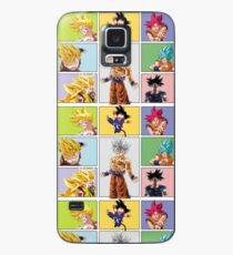 Funda/vinilo para Samsung Galaxy todas las transformaciones de goku - todas en una goku - fan arte goku tranformaciones