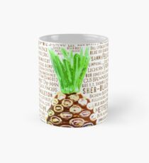 Psych Burton Guster Nicknames - Television Show Pineapple Room Decorative TV Pop Culture Humor Lime Neon Brown Mug