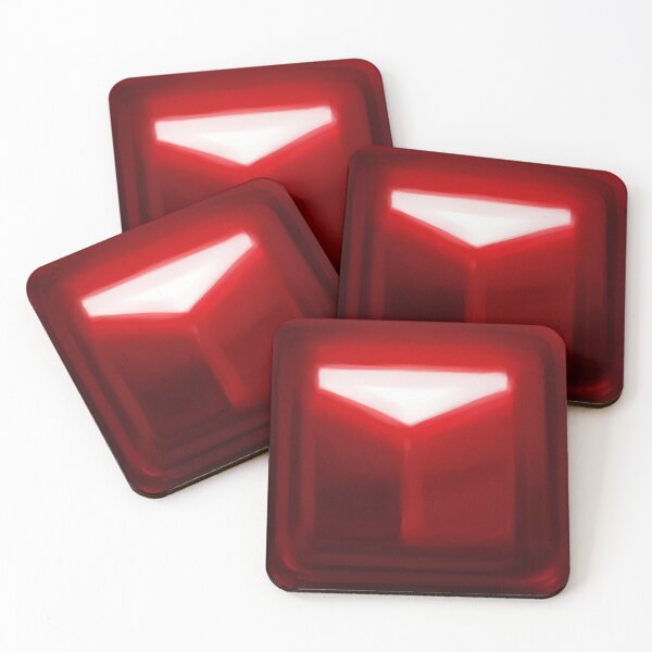 Item preview, Beat Saber Red Block Throw Pillow Cover designed and sold by JessySketches.