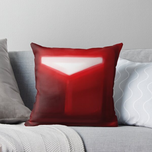 Item preview, Beat Saber Red Block Throw Pillow Cover designed and sold by JessySketches.