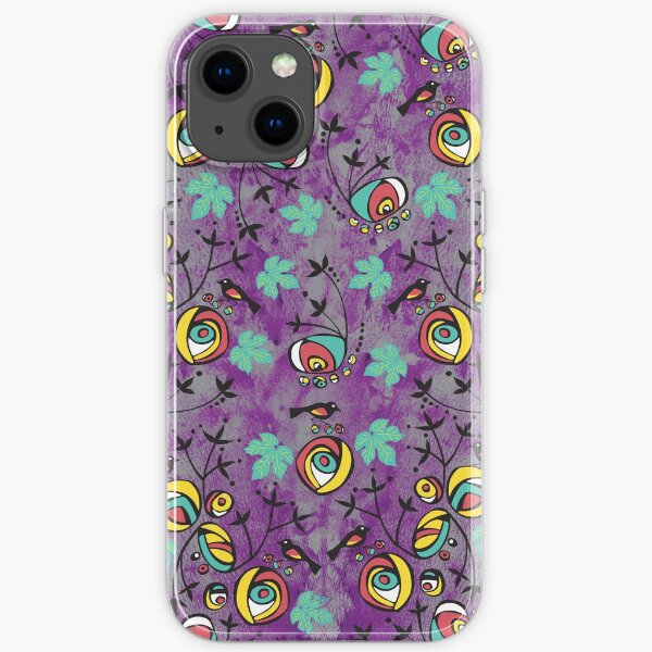 Red Winged Blackbirds Evening Gathering iPhone Soft Case