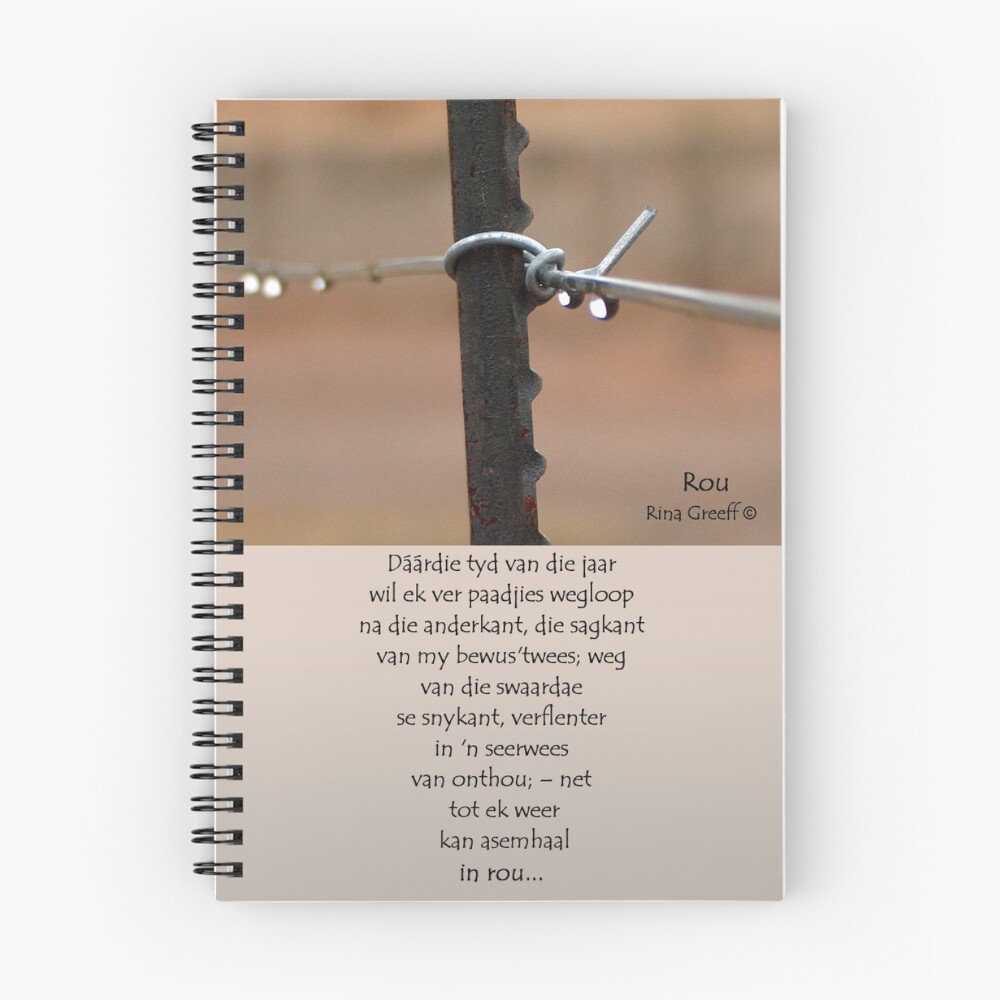 Vista previa del artículo con la obra «Cuaderno de espiral», diseñado y vendido por RinaG.