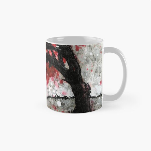 Item preview, Red Fall Tree Dropping Leaves designed and sold by chrispanila.