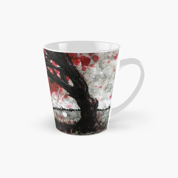 Item preview, Red Fall Tree Dropping Leaves designed and sold by chrispanila.