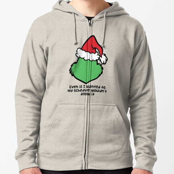 grinch schedule sweatshirt