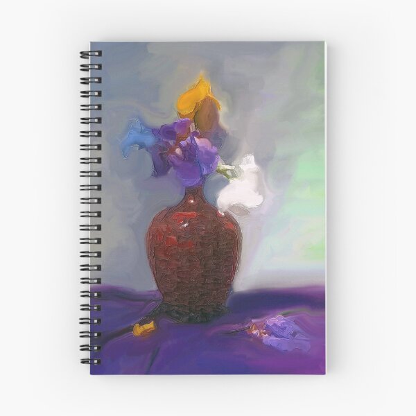 Item preview, Bearded Iris in a Metal Vase designed and sold by suzannem73.