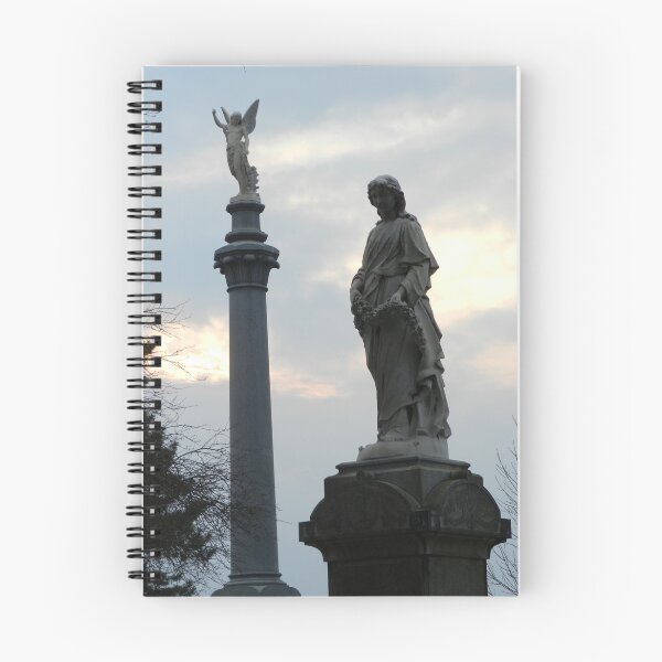 Item preview, silhouettes against the sky, Lake View Cemetery designed and sold by WonderlandGlass.