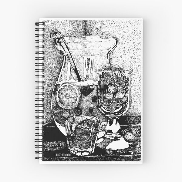 Item preview, “Strawberries and lemonade on a hot summer day” designed and sold by 1illustlady.