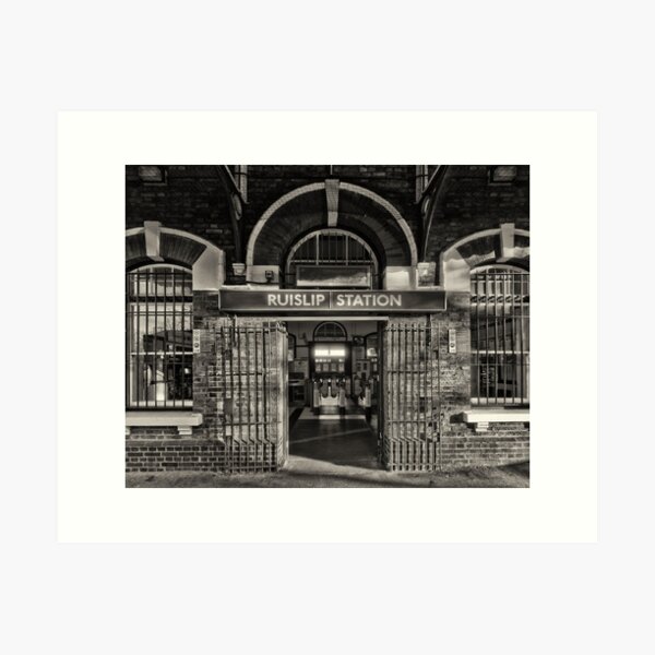 Ruislip Tube Station Art Print