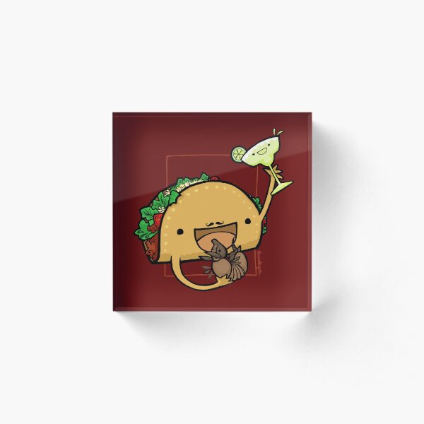 Taco :: Carnivorous Foods Series Acrylic Block