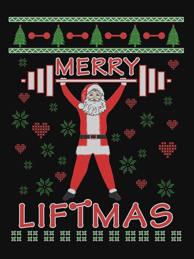 "Merry Liftmas Weightlifting Bodybuilding Ugly Christmas Sweater