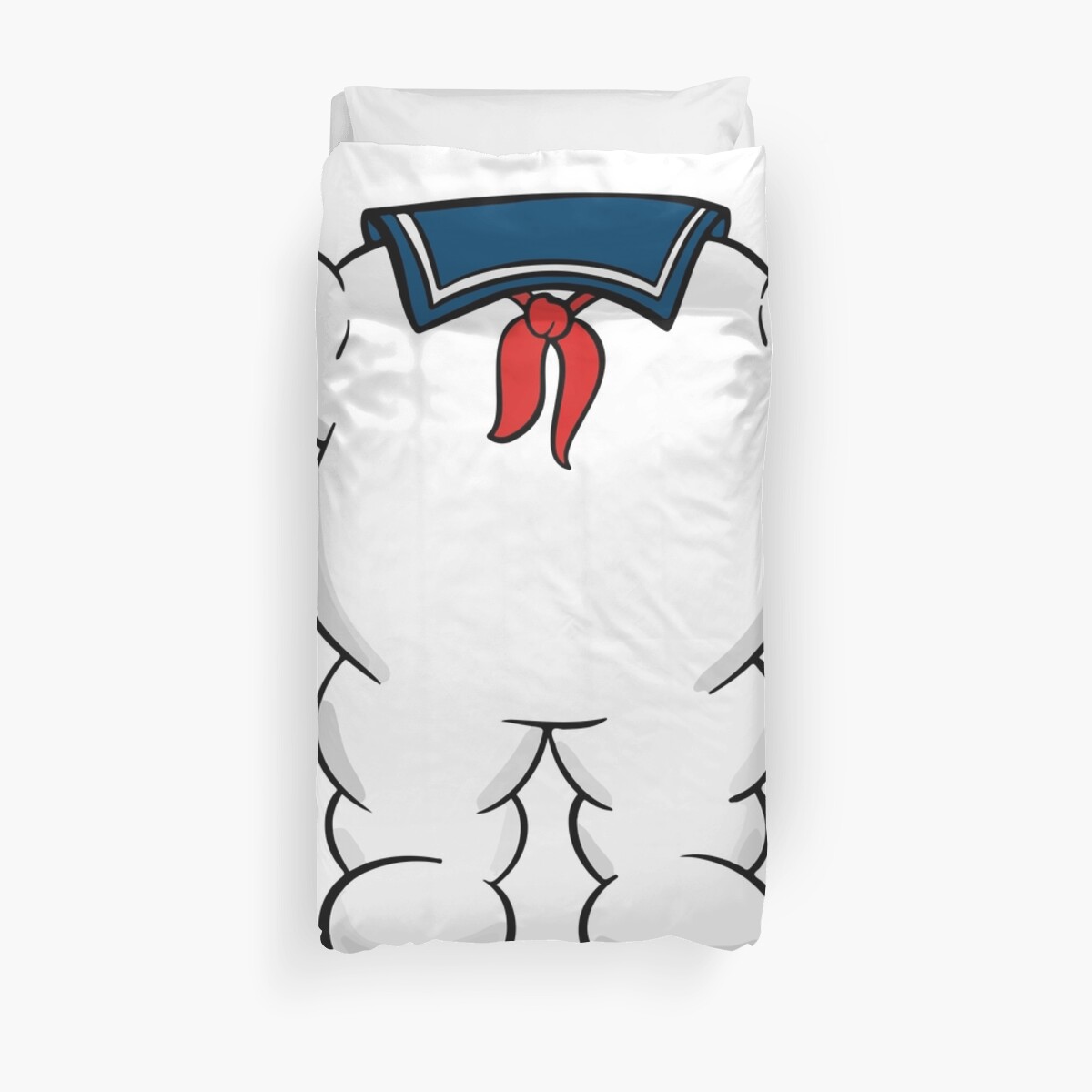 Stay Puft Marshmallow Man Body Duvet Cover By Imlying Redbubble
