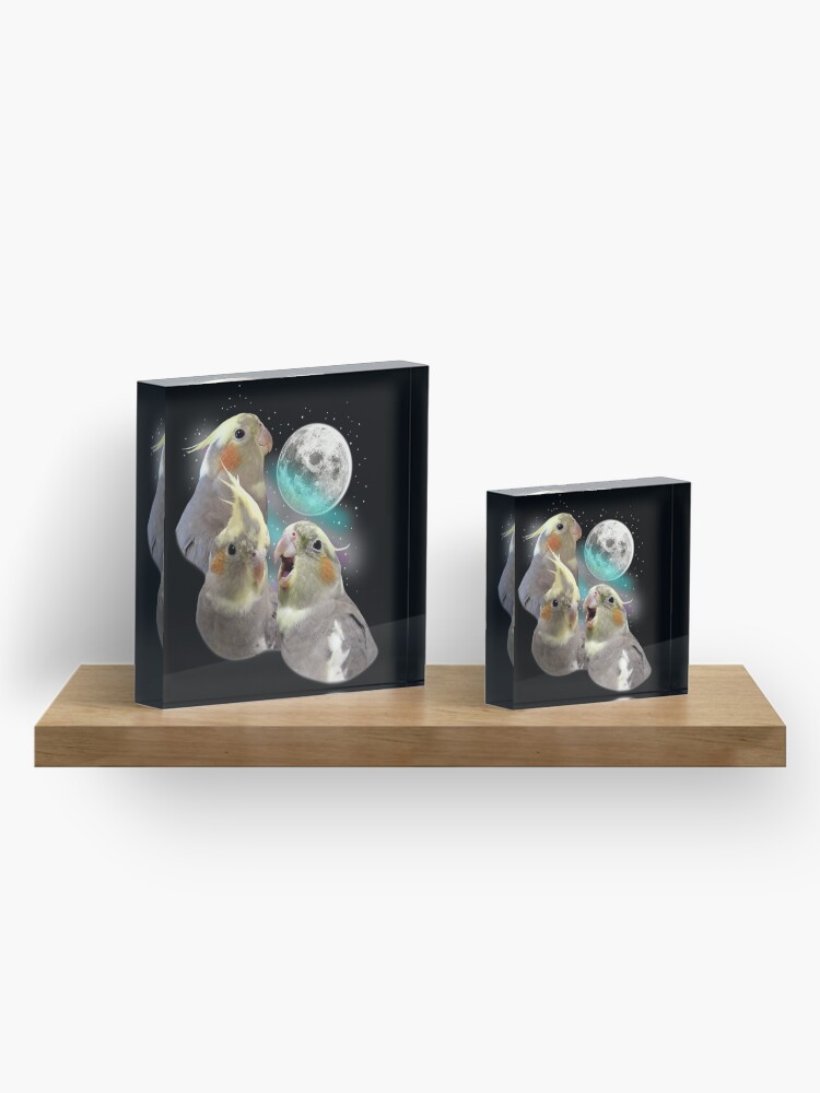 Thumbnail 4 of 5, Acrylic Block, Three Tiel Moon designed and sold by coodew.