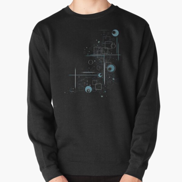 Retro Geometric Night Pullover Sweatshirt