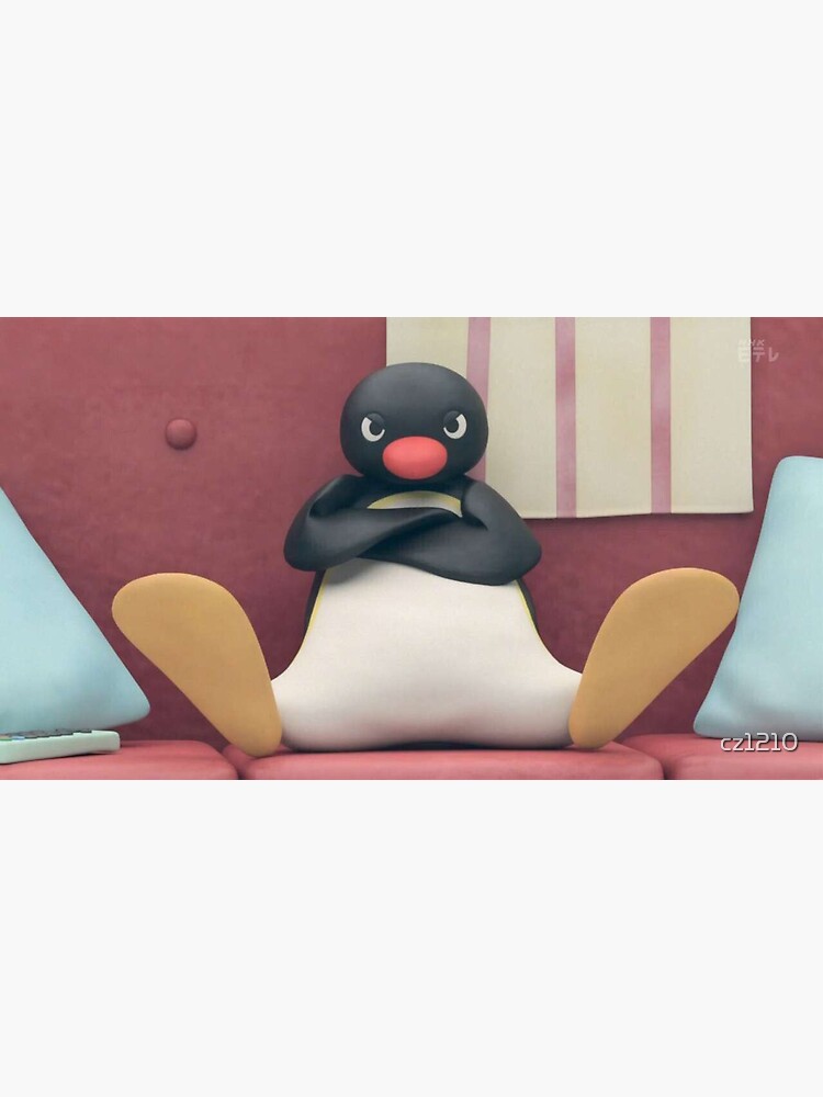 Imagen 3 de 3, Pegatina con la obra Pingu no es feliz, diseñada y vendida por cz1210.