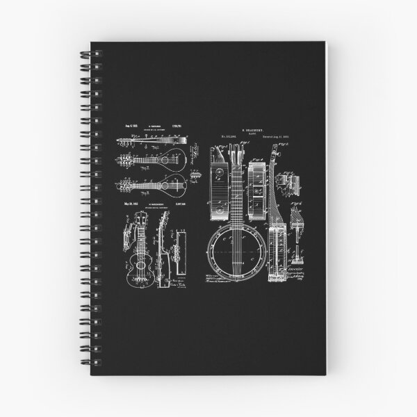 Item preview, Stringed Instruments - Banjo, Mandolin, Ukulele Patent Blueprints designed and sold by MadebyDesign.