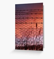 Rural Sunset Greeting Card