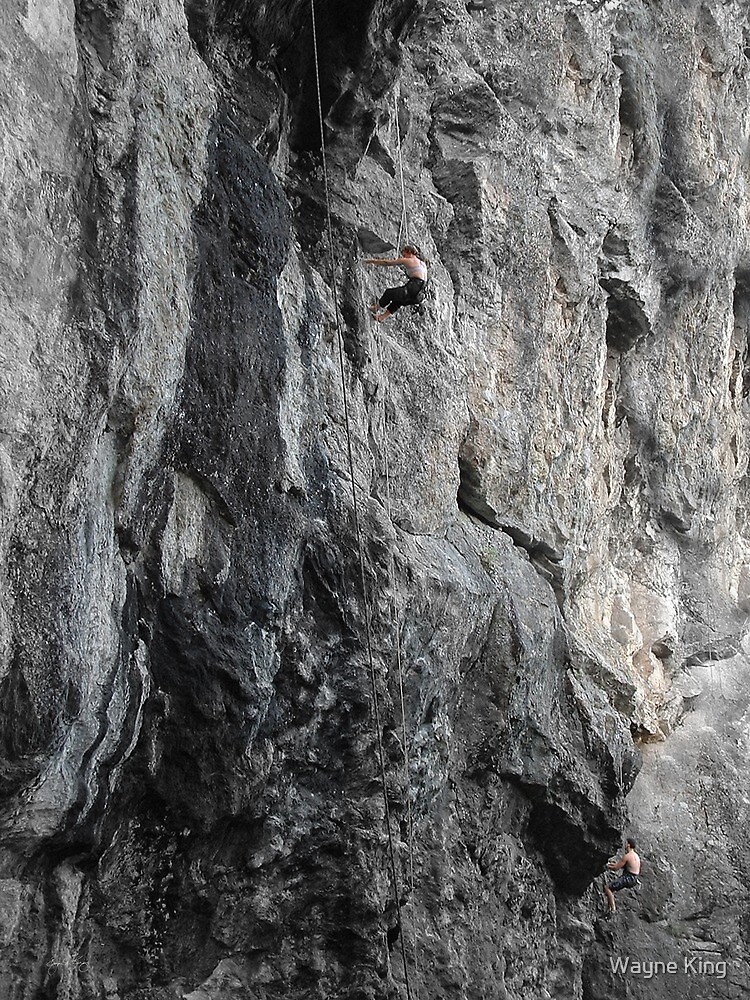 "Rattlesnake Rest, Climbers on the Cliffs of Rattlesnake Mountain in NH