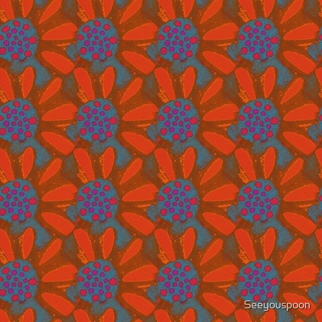 "Retro Flowers" by Seeyouspoon | Redbubble