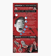 Zombie Infographic Photographic Print