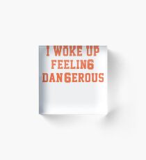 Baker Mayfield I Woke Up Acrylic Block