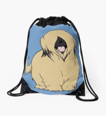 Briard - Yes, I have eyes Drawstring Bag