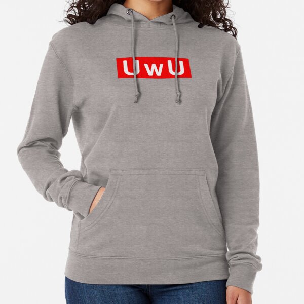 UwU heureux émoticône anime meme hoodie Sweat à capuche léger