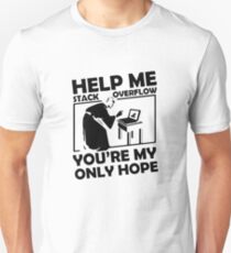 Camiseta ajustada Ayúdame a desbordar, tú eres mi única esperanza