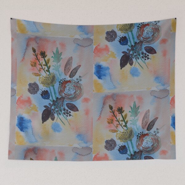 Item preview, Abstract Watercolor Flower Bouquet designed and sold by Rudravi.