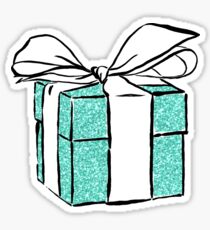 blue gift box Sticker