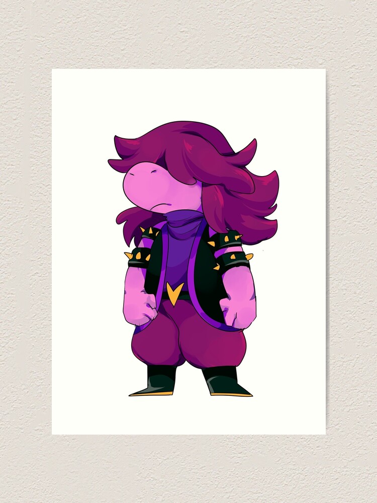 Deltarune Susie I forgot Art Board Print for Sale by MikaPrint