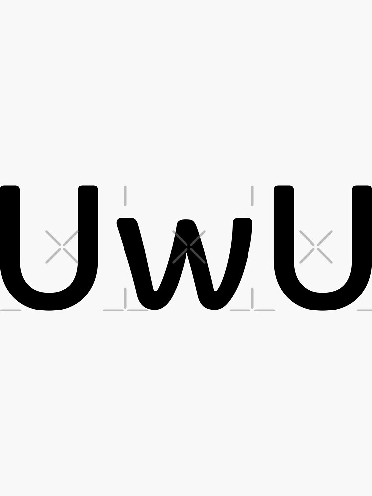 Uwu Pictures Stickers Redbubble - uwu anime decal roblox